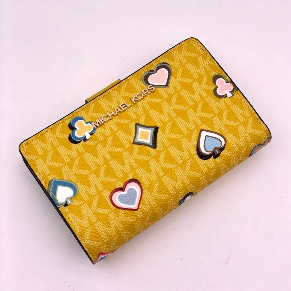 Michael Kors Jet Set Medium Printed Signature Logo Wallet